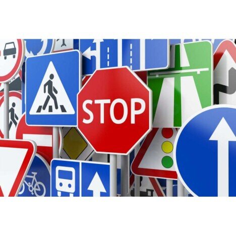 Indicatoare pentru stop si accesul interzis